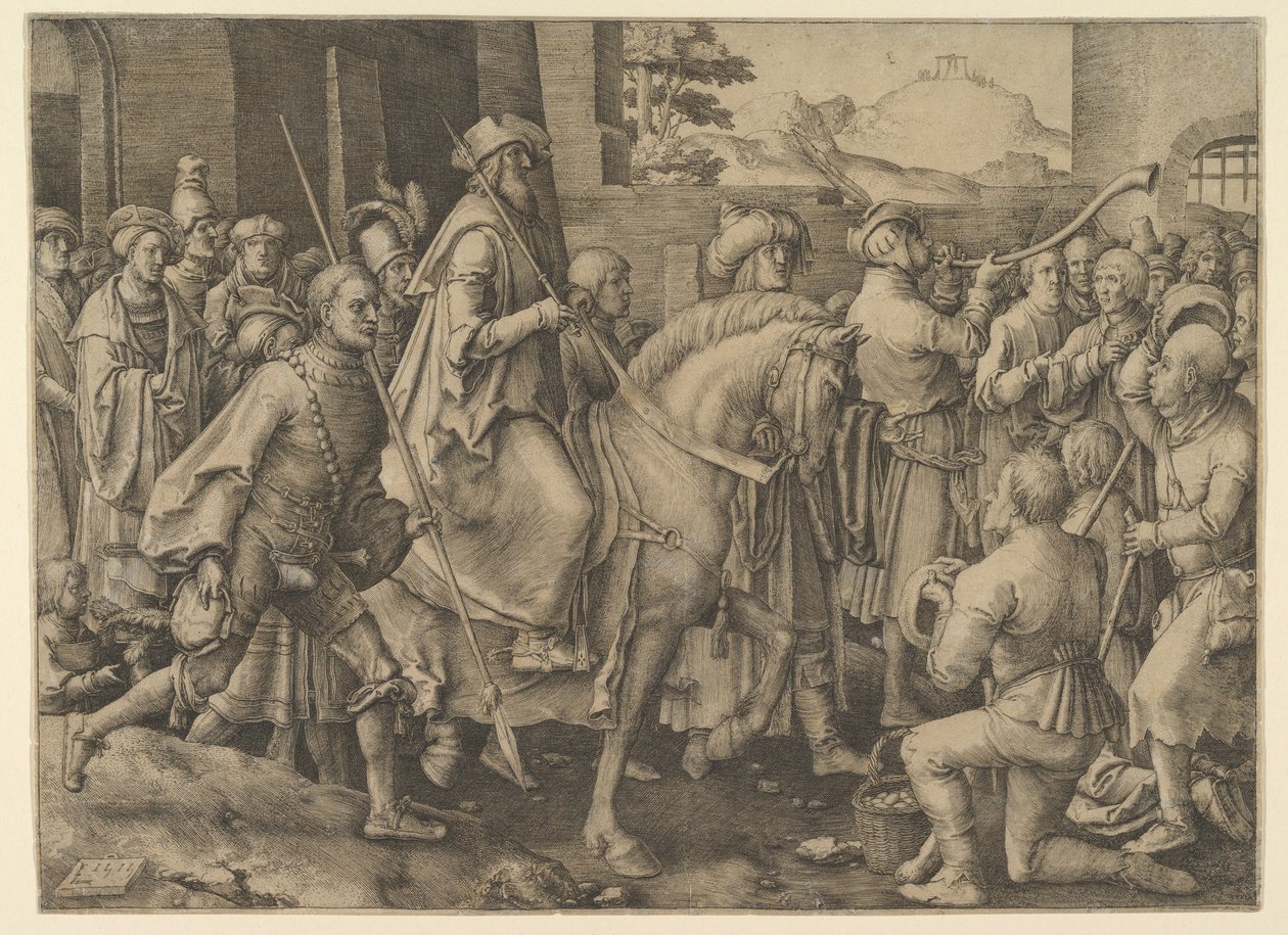 Márdokeus diadala, 1515. alkotó: Lucas van Leyden