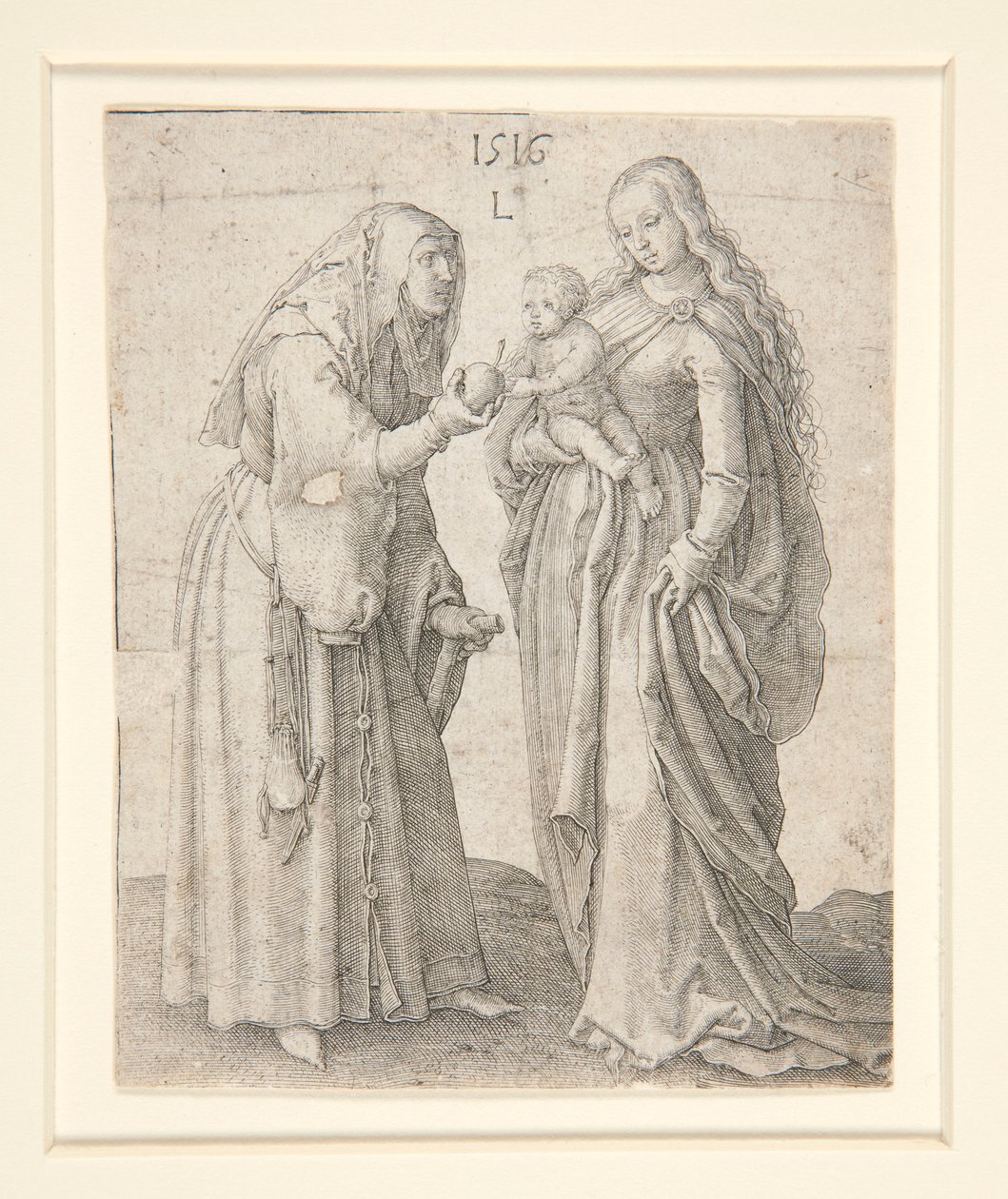 A Szűz gyermekével és Szent Annával alkotó: Lucas van Leyden
