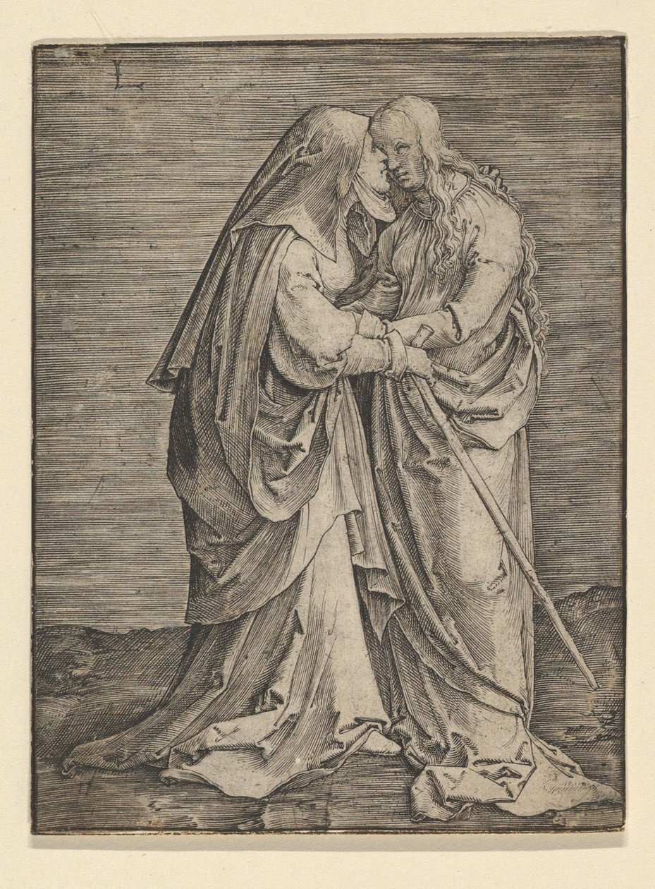 A látogatás, kb. 1516. alkotó: Lucas van Leyden