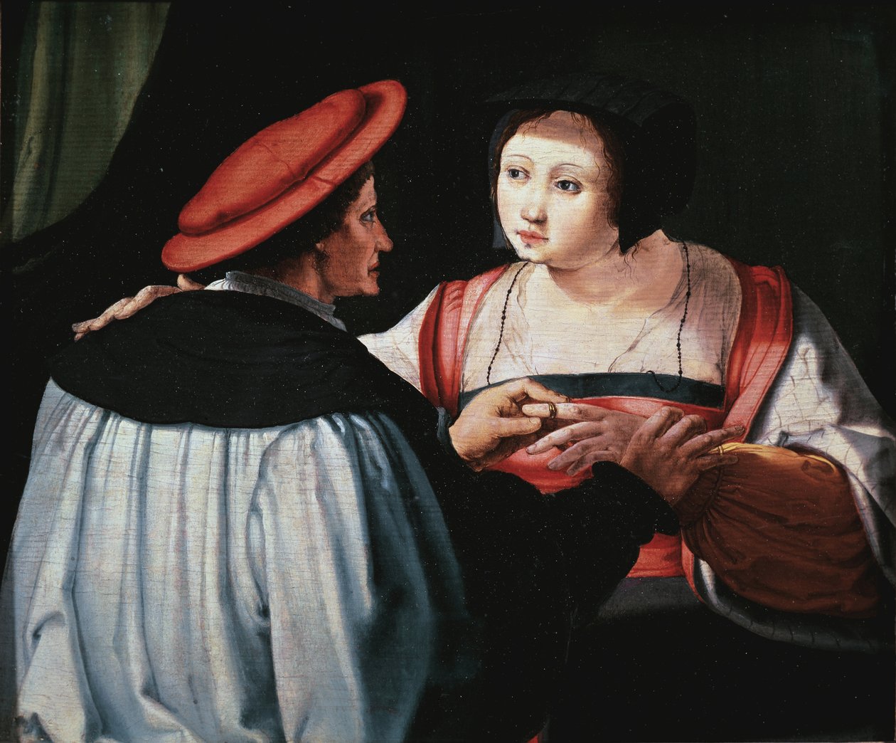 Az eljegyzés alkotó: Lucas van Leyden