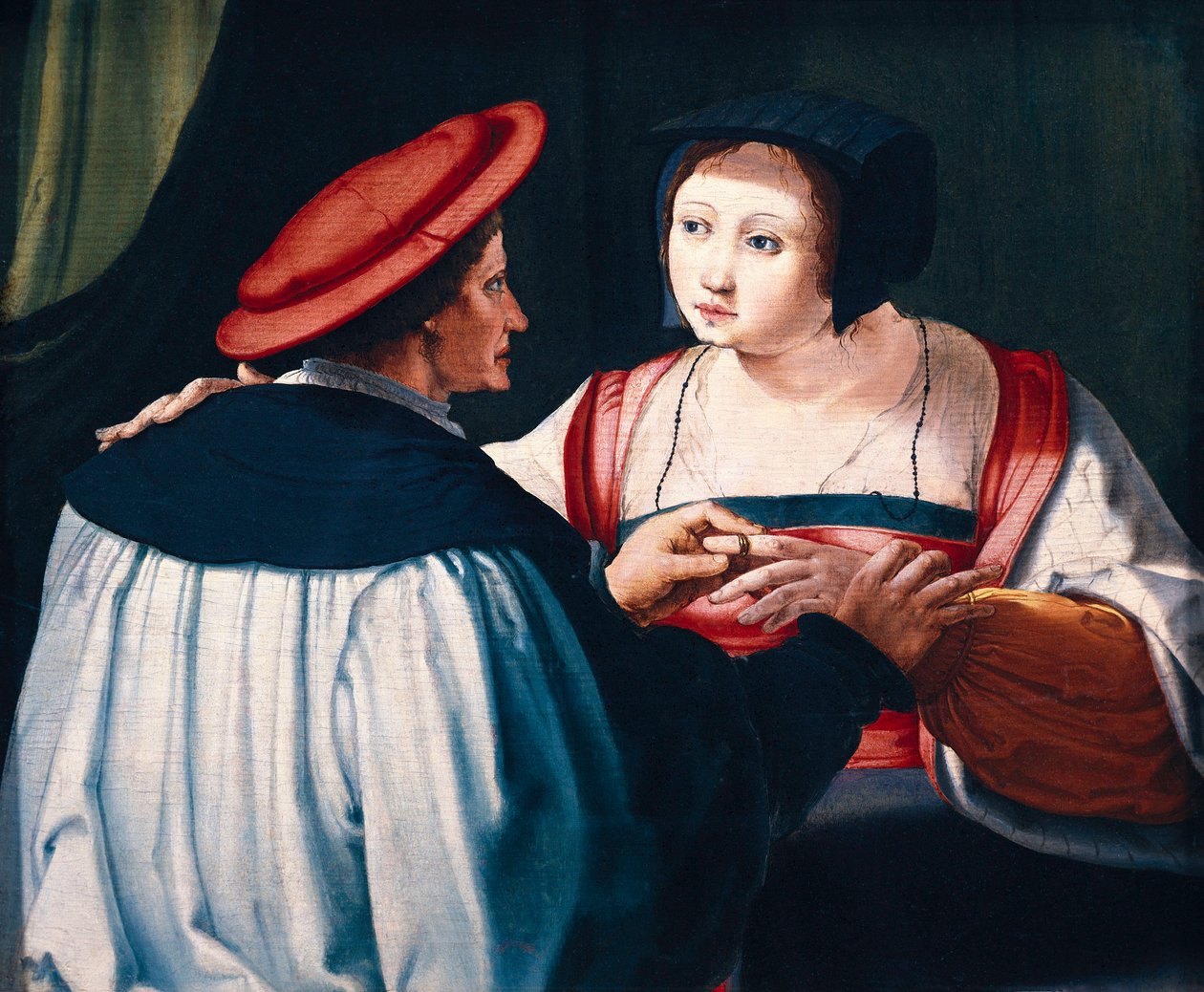 Az eljegyzés alkotó: Lucas van Leyden