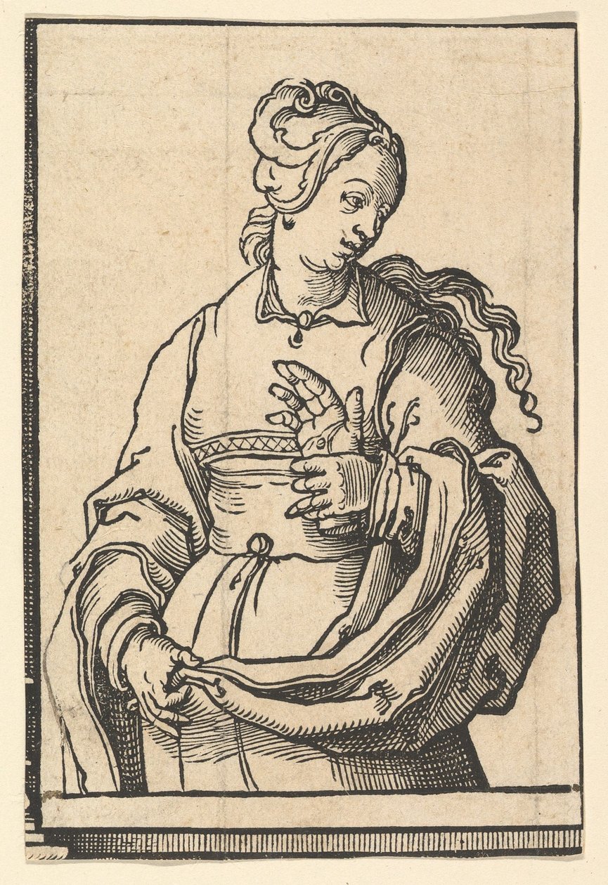Tiburtine Sibyl, a Szibilla sorozatból, kb. 1530. alkotó: Lucas van Leyden