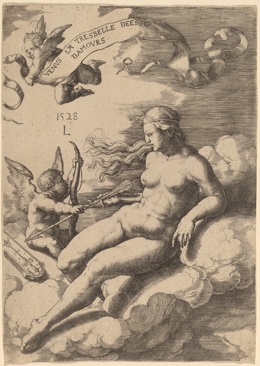 Vénusz és Ámor alkotó: Lucas van Leyden