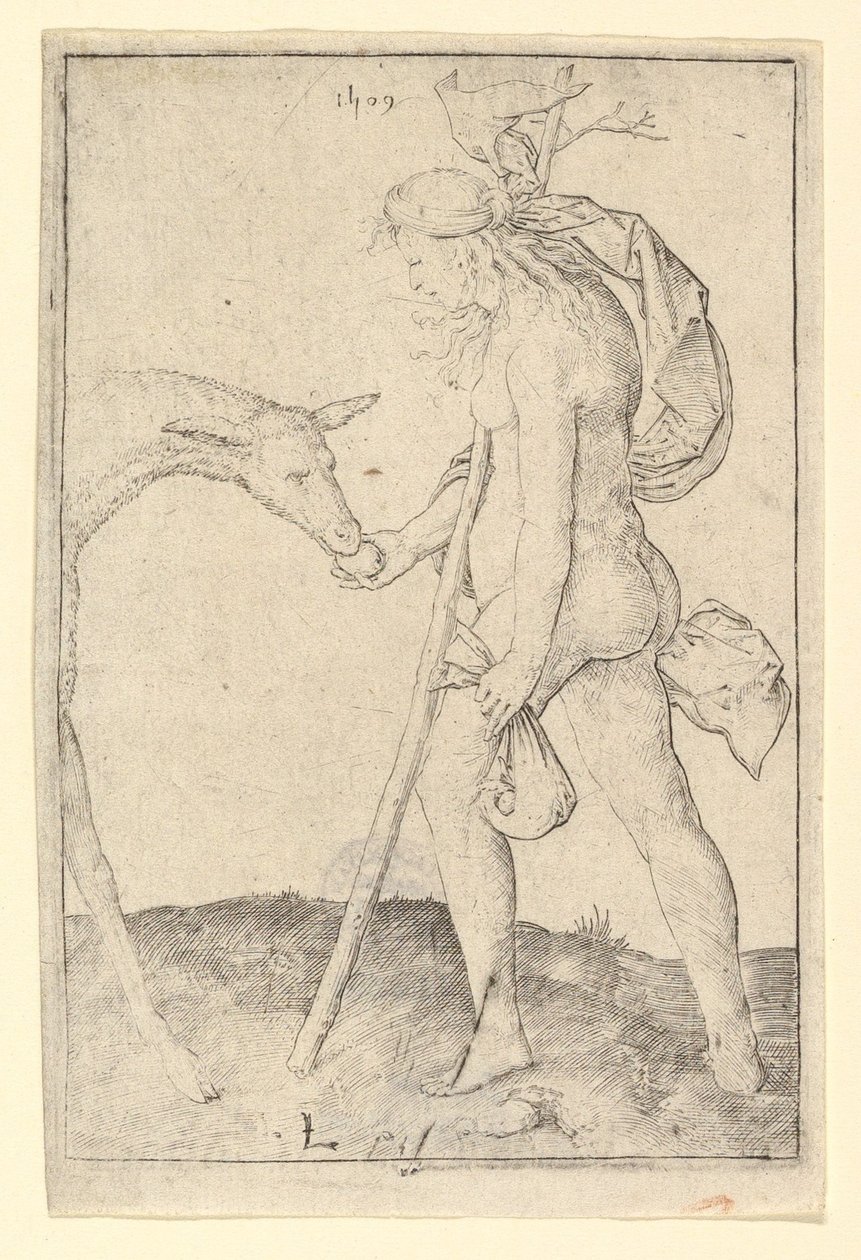 Nő a hinduval, 1509. alkotó: Lucas van Leyden