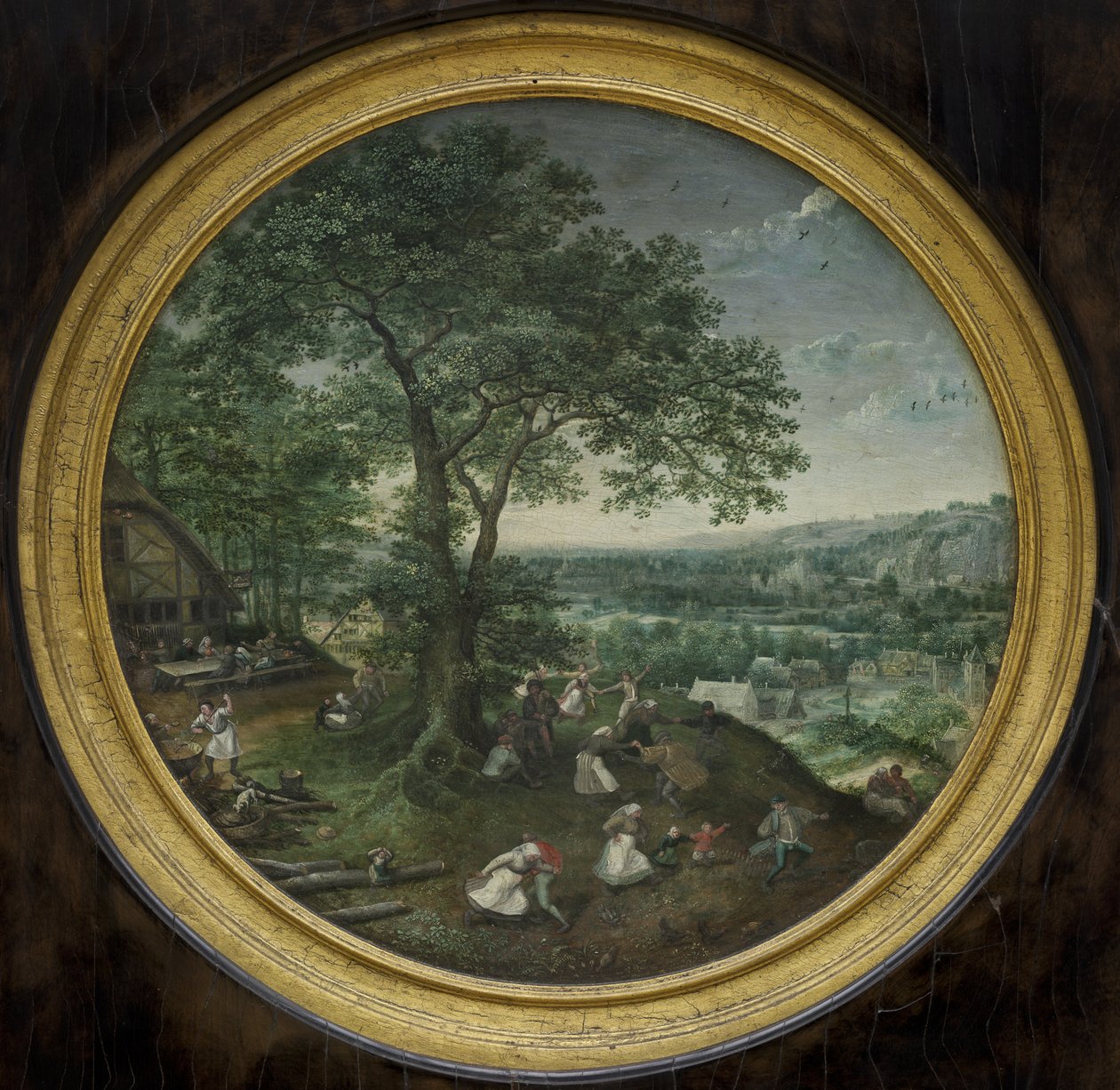 Vidám parasztok (Kermis) alkotó: Lucas van Valckenborch