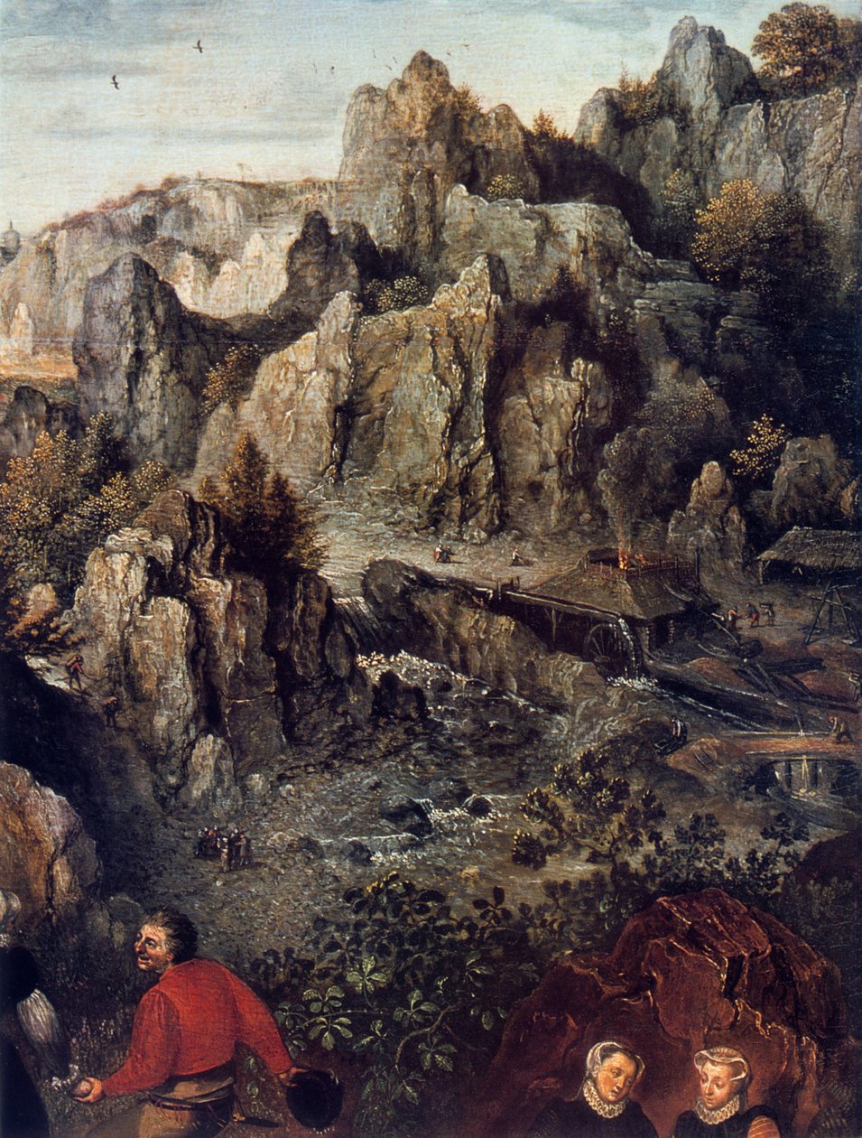 Vidéki lakoma, részlet, 1576. alkotó: Lucas van Valckenborch