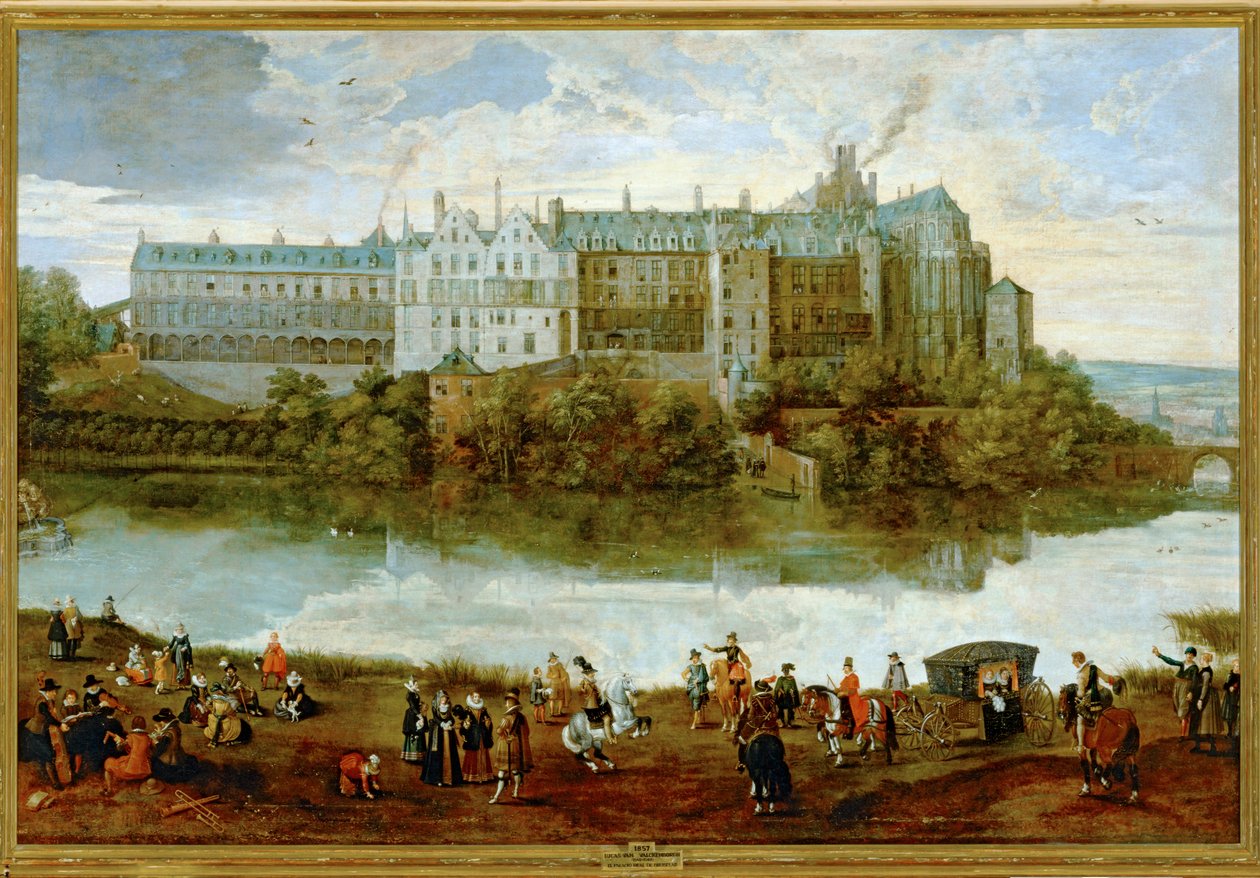 A brüsszeli királyi palota ... (festmény vászonra) alkotó: Lucas van Valckenborch