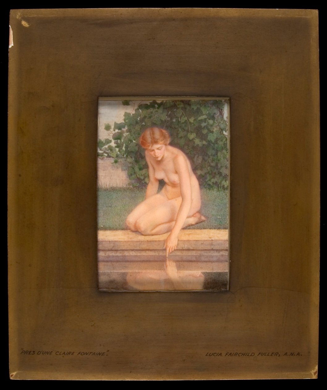 Egy tiszta szökőkútnál alkotó: Lucia Fairchild Fuller