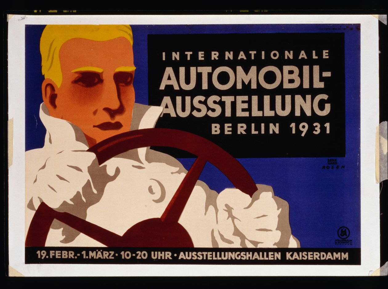 Nemzetközi Autószalon, Berlin 1931 alkotó: Lucian and Rosen F. (fl.1929) Bernhard