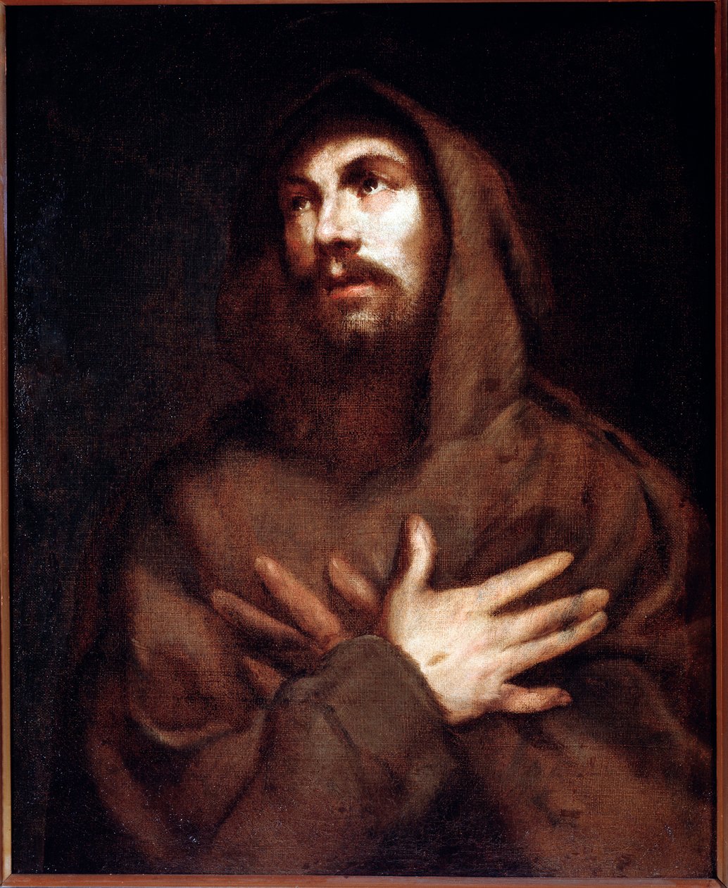 Luciano Borzone (1590-1645) Assisi Szent Ferenc képe alkotó: Luciano Borzone
