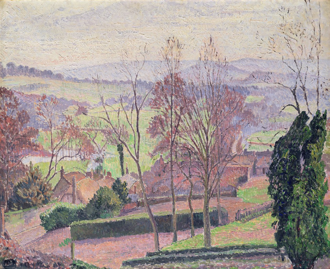 Egy februári reggel, East Knoyle, 1917 alkotó: Lucien Pissarro