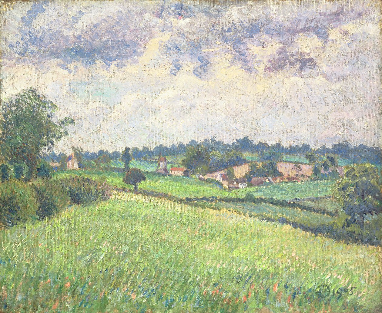 Gray Weather, Finchingfield, 1905 alkotó: Lucien Pissarro