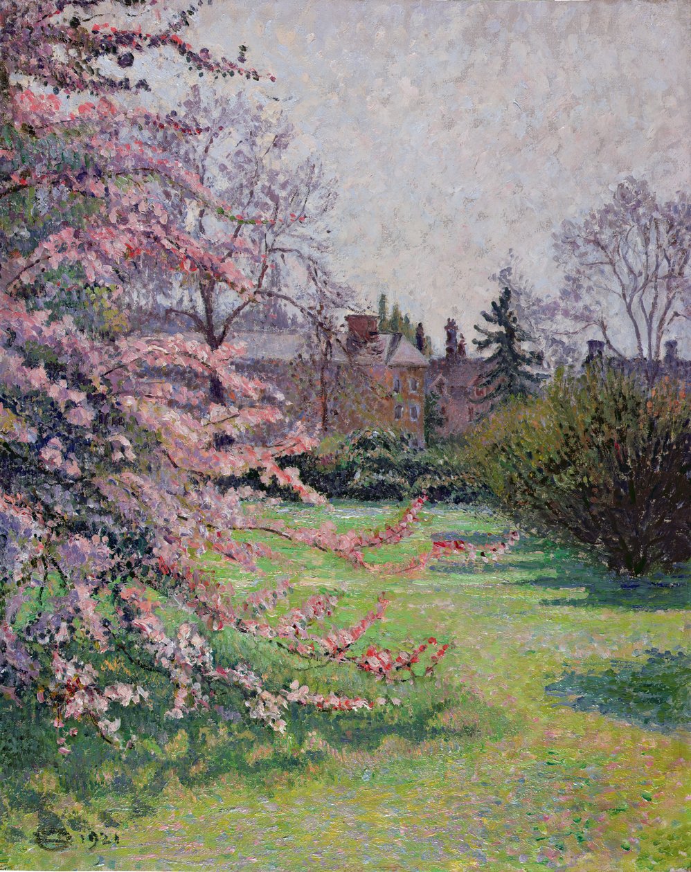 Japán rák almavirág, Kew, 1921 alkotó: Lucien Pissarro