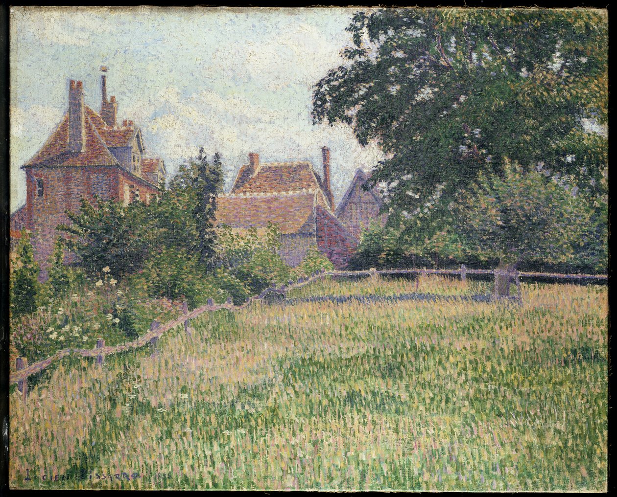 A Siketek Háza, Éragny, 1886 alkotó: Lucien Pissarro
