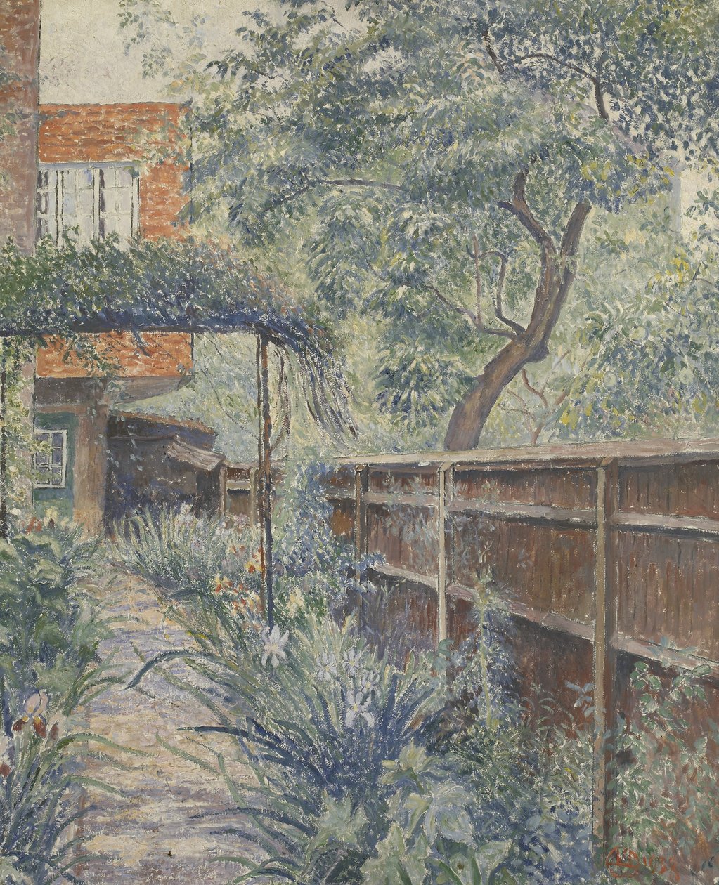 Az én műterem kertem, 1938 alkotó: Lucien Pissarro