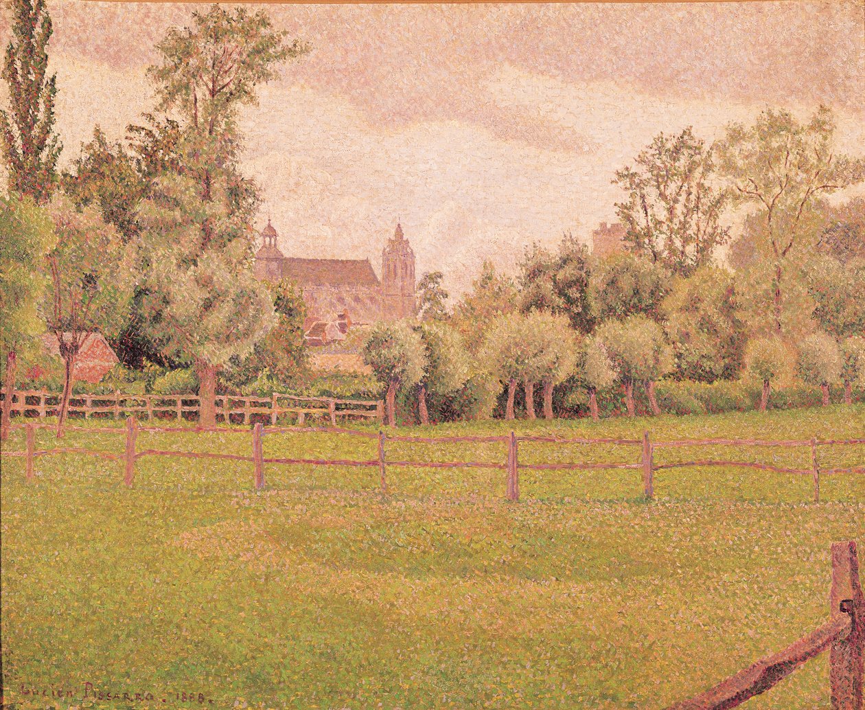A gisors-i székesegyház, 1888 alkotó: Lucien Pissarro