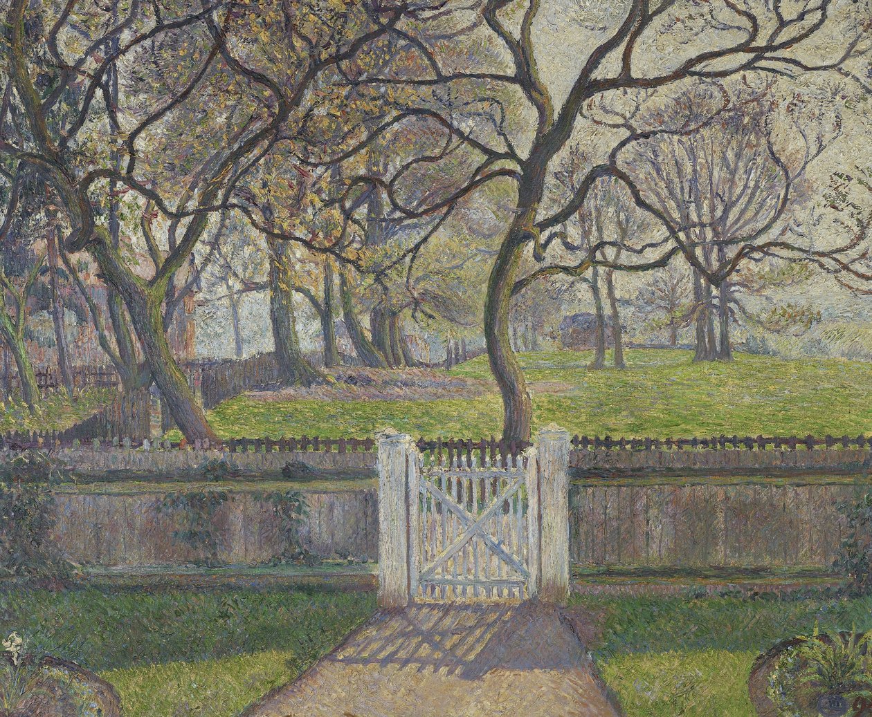 A kertkapu, Epping, 1894 alkotó: Lucien Pissarro