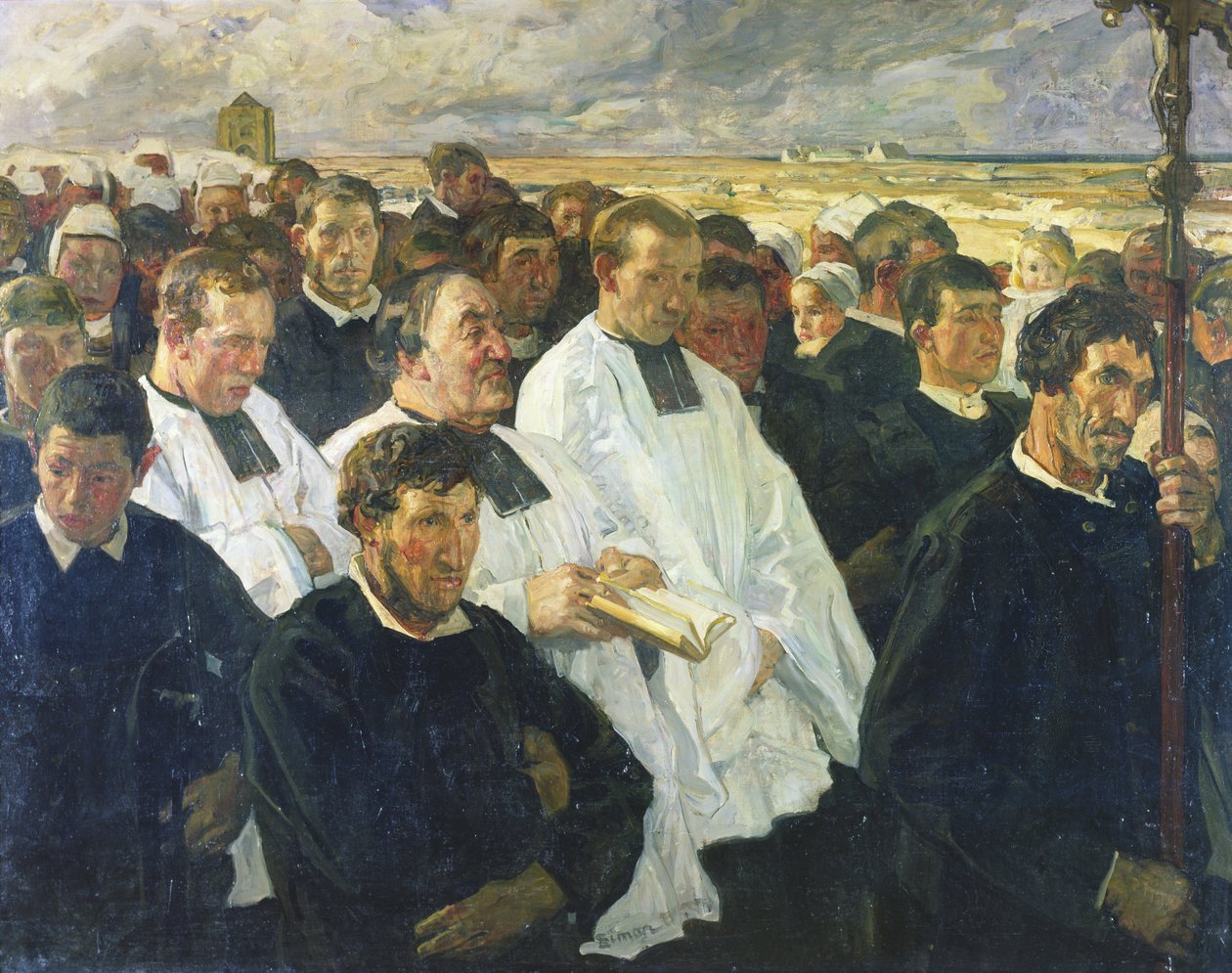 Felvonulás Penmarchba, 1900 alkotó: Lucien Simon