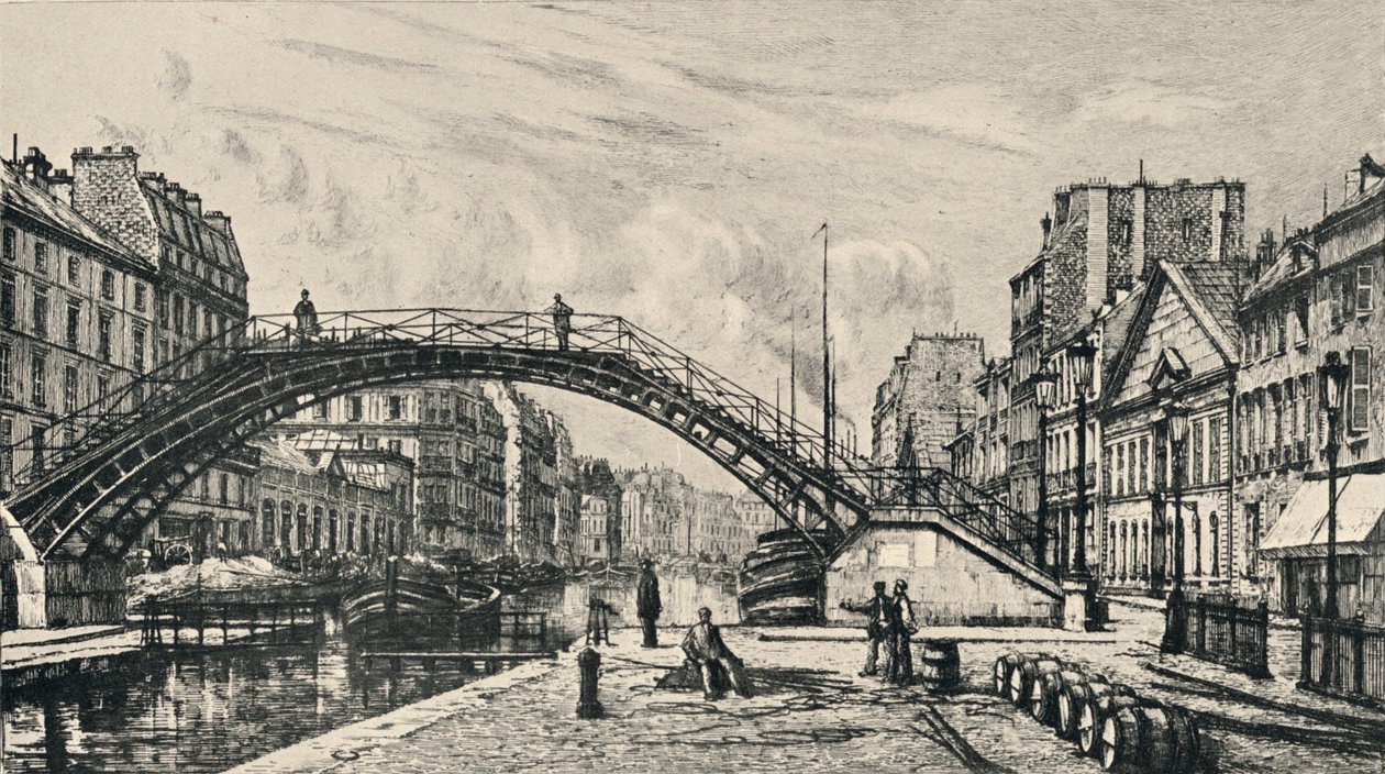 „Quai de Jemmapes”, 1915 alkotó: Lucien Gautier