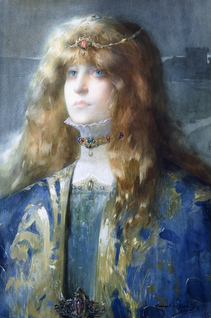 Sarah Bernhardt portréja alkotó: Lucien Guirand de Scevola