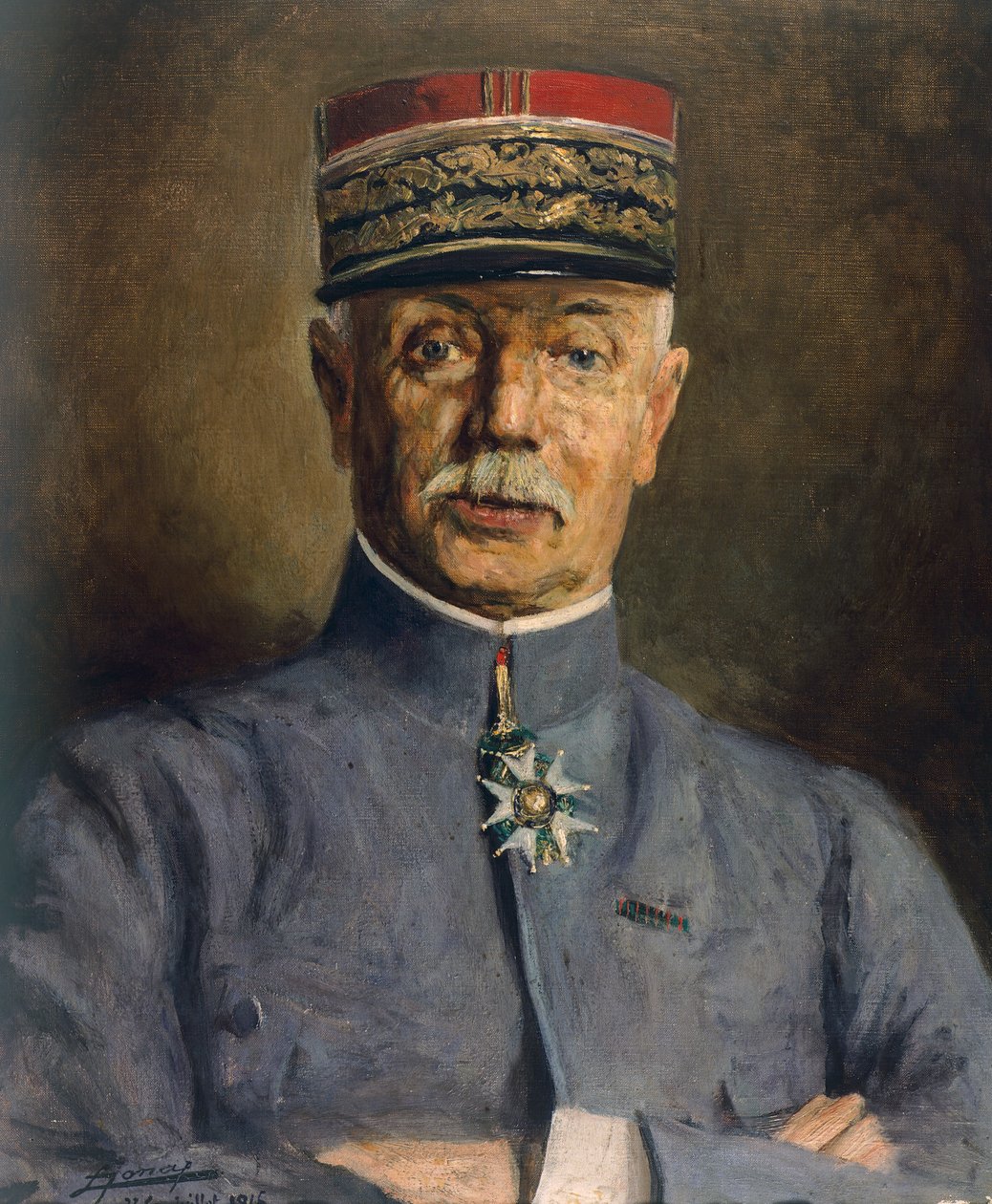 Fayolle tábornok, a 16. hadsereg parancsnokának portréja, Lucien Jonas (1880-1947), I. világháború, Franciaország, XX. század alkotó: Lucien Hector Jonas