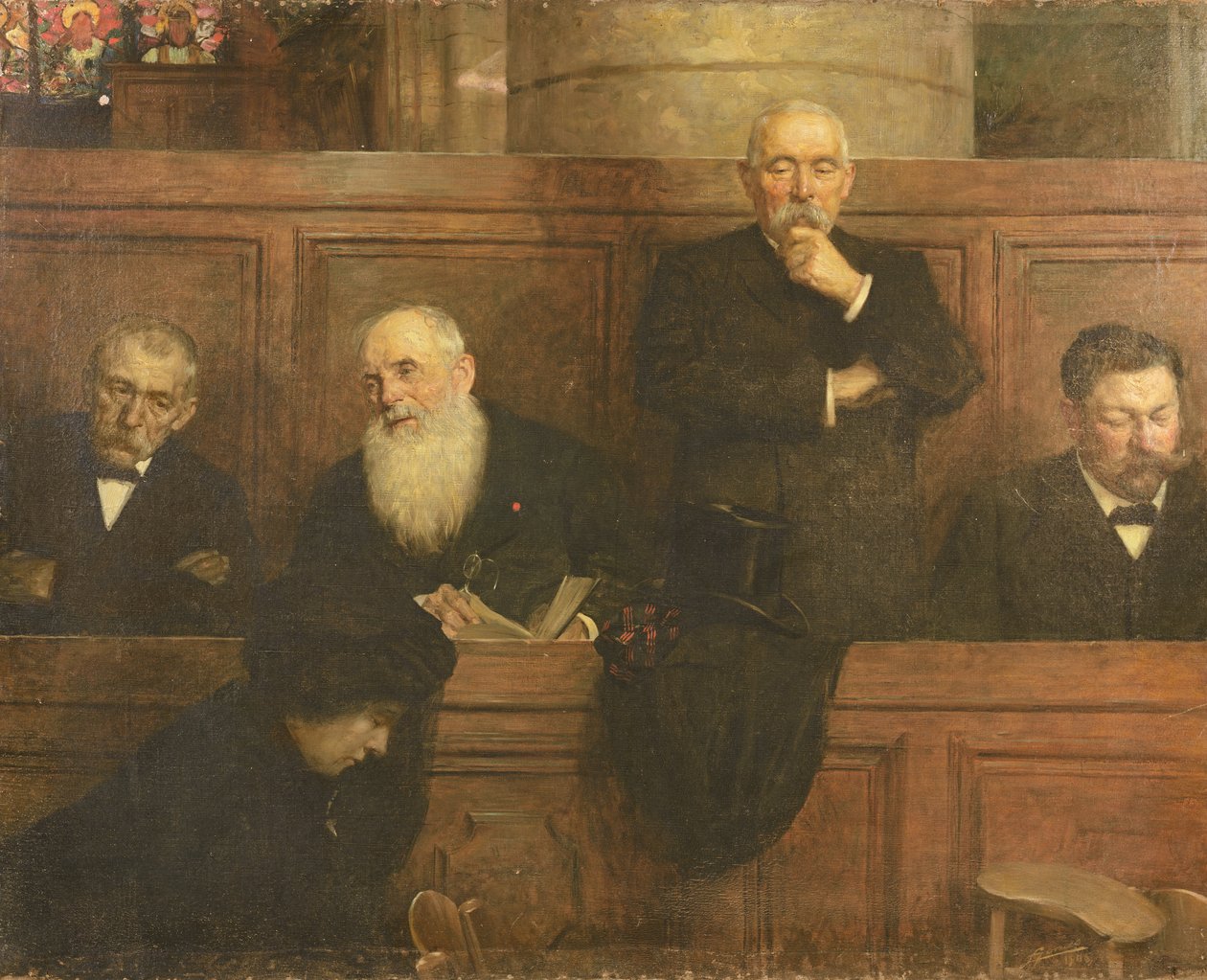 The Churchwardens (olaj, vászon) alkotó: Lucien Hector Jonas