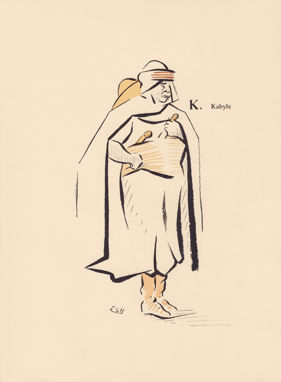 K. Kabyle alkotó: Lucien L. (active 1904) Henreaux