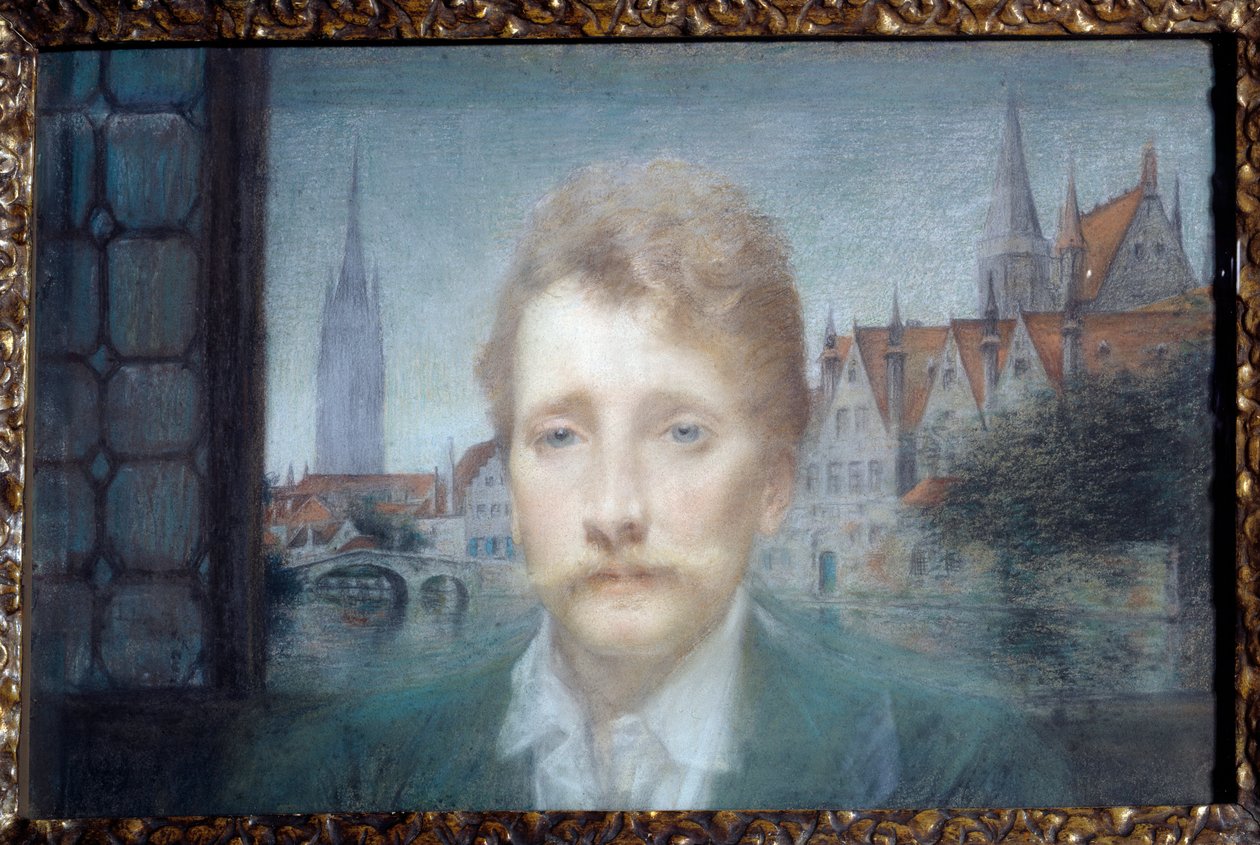 Georges Rodenbach belga költő (1855-1898) portréja 1895 (pasztell) alkotó: Lucien Levy Dhurmer