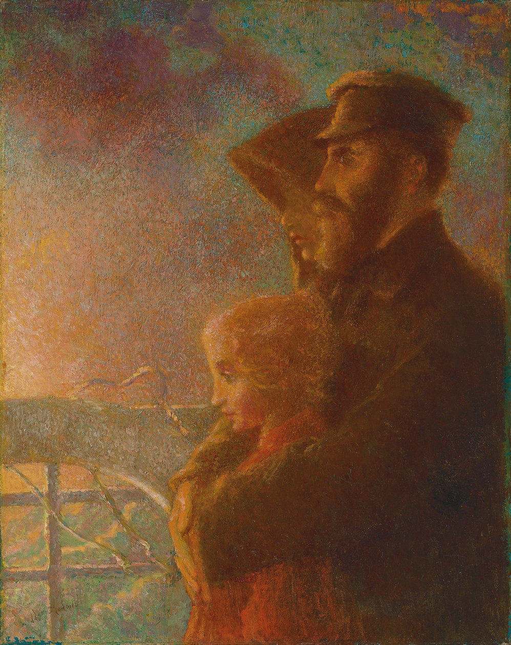 Az orosz emigránsok, 1900 körül (olaj, vászon) alkotó: Lucien Levy Dhurmer