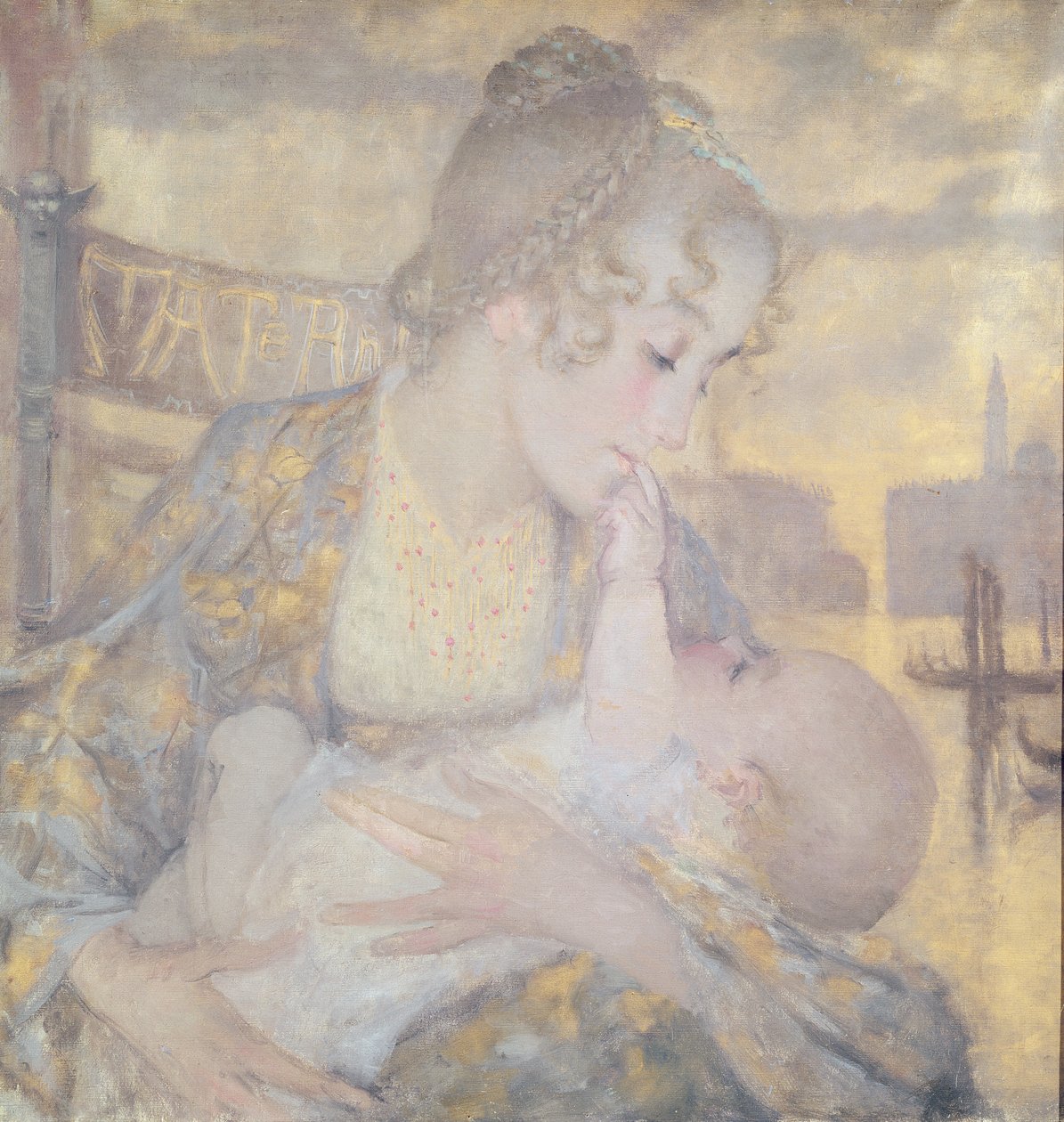 Kismama vagy Velencei Szűz (olaj, vászon) alkotó: Lucien Levy Dhurmer