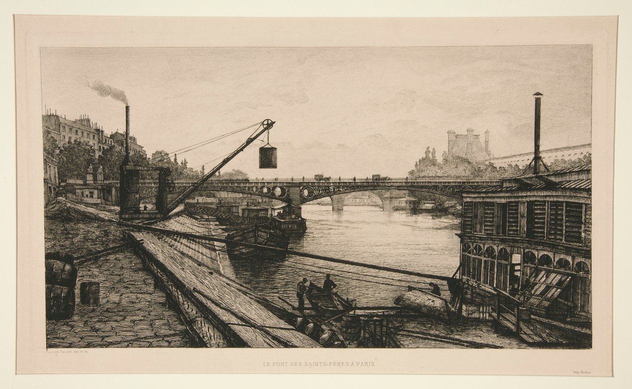 A Pont des Saints-Peres Párizsban alkotó: Lucien Marcelin Gautier