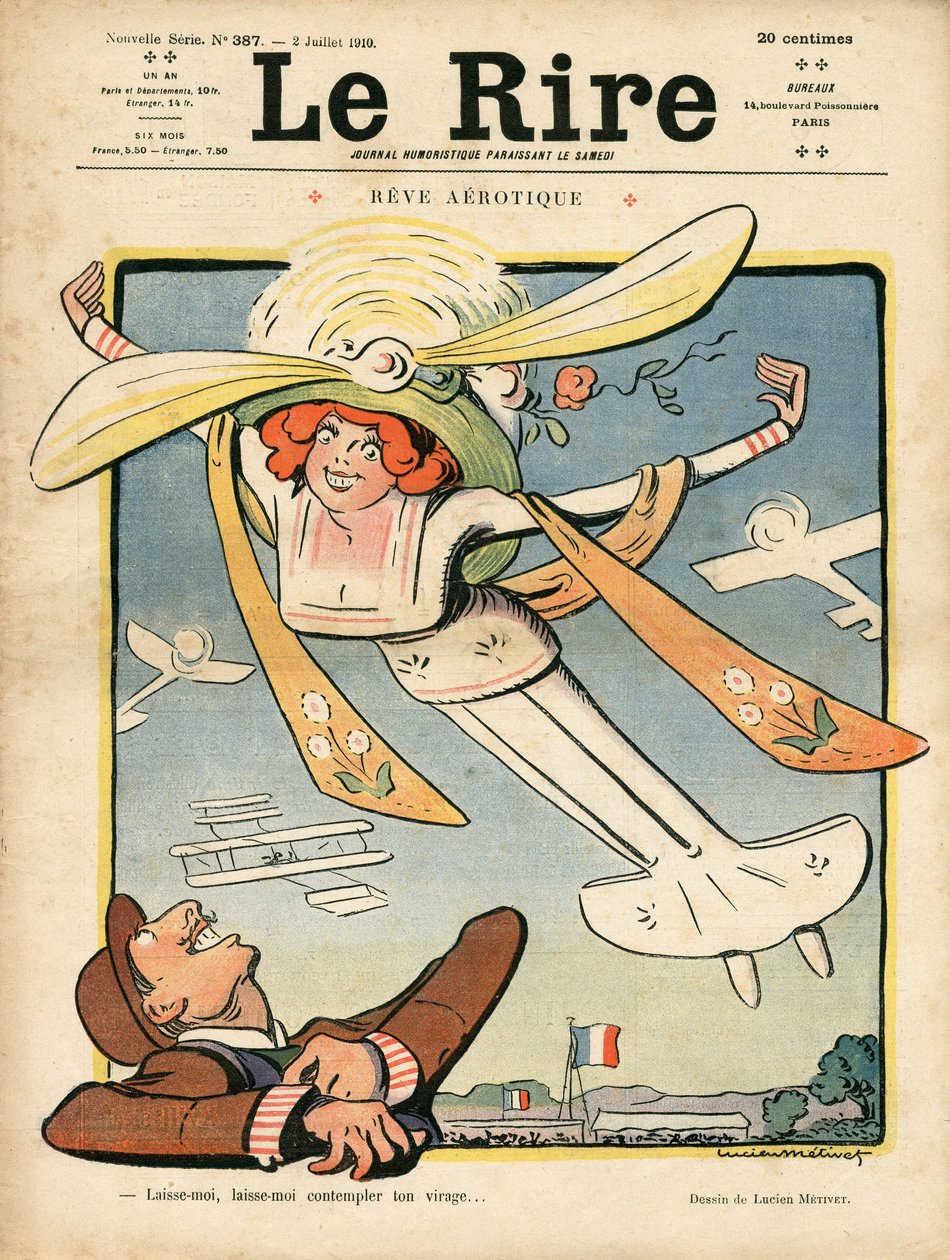 A "Le Rire" Satiric színes borítója alkotó: Lucien Metivet