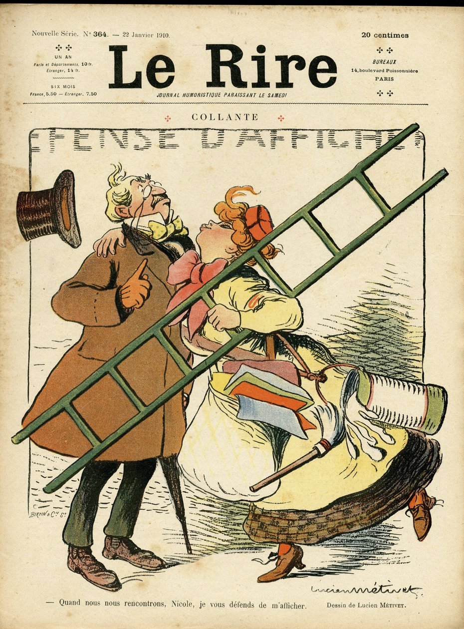Illusztráció a borítóhoz Le Rire, 22/01/10 : feminizmus (metszet) alkotó: Lucien Metivet