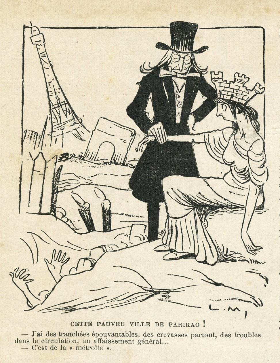 Illusztráció a Le Rire-ben alkotó: Lucien Metivet