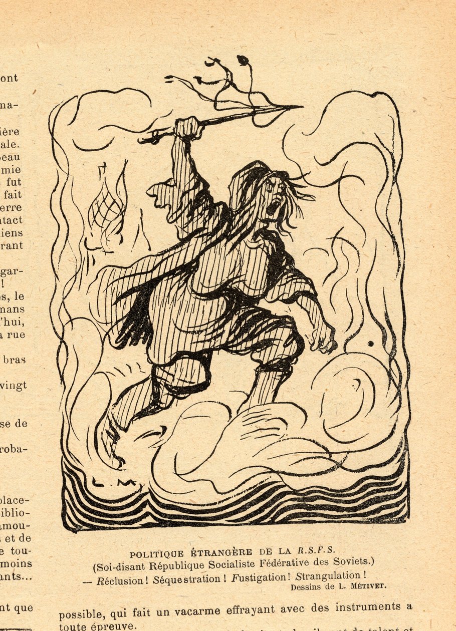 Le Rire rouge, Szatirikus fekete-fehér alkotó: Lucien Metivet