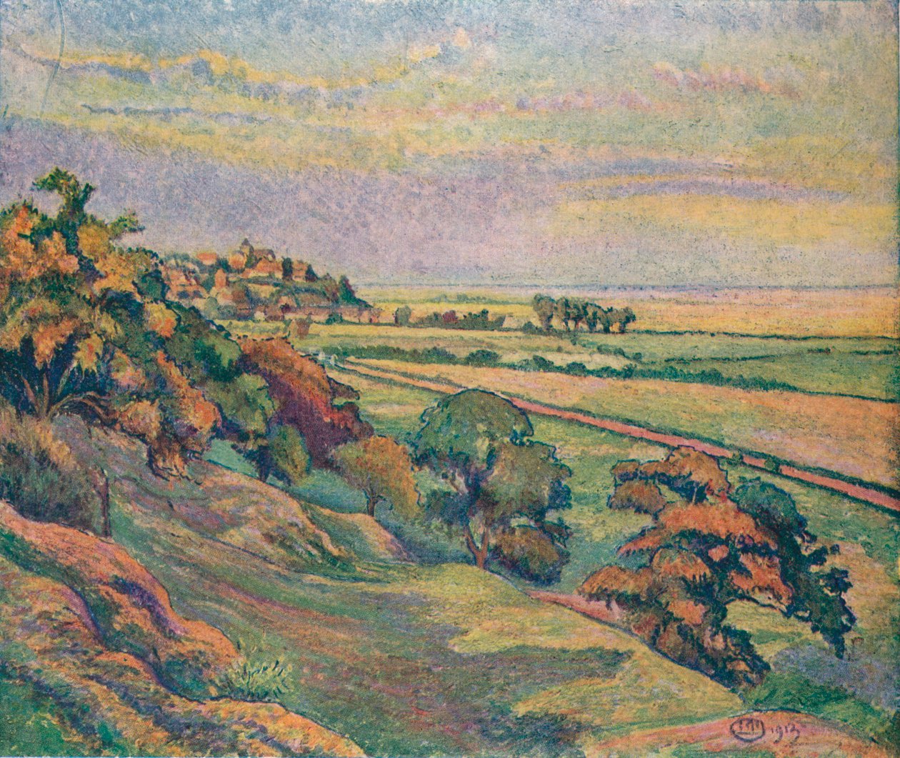Rozs Cadborough-ból, Naplemente, 1913 alkotó: Lucien Pissaro