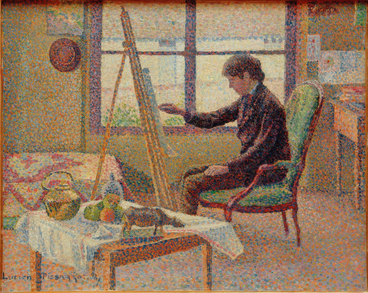 A művész műterme - a testvér portréja alkotó: Lucien Pissarro