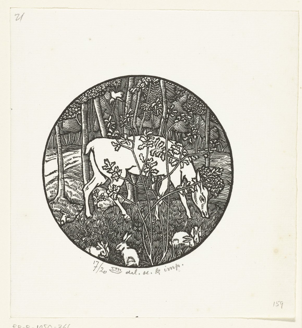 Legelő szarvas alkotó: Lucien Pissarro