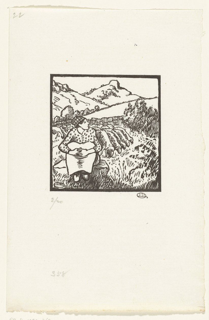 Herderé Bergère C.O. a Mont Tour alkotó: Lucien Pissarro