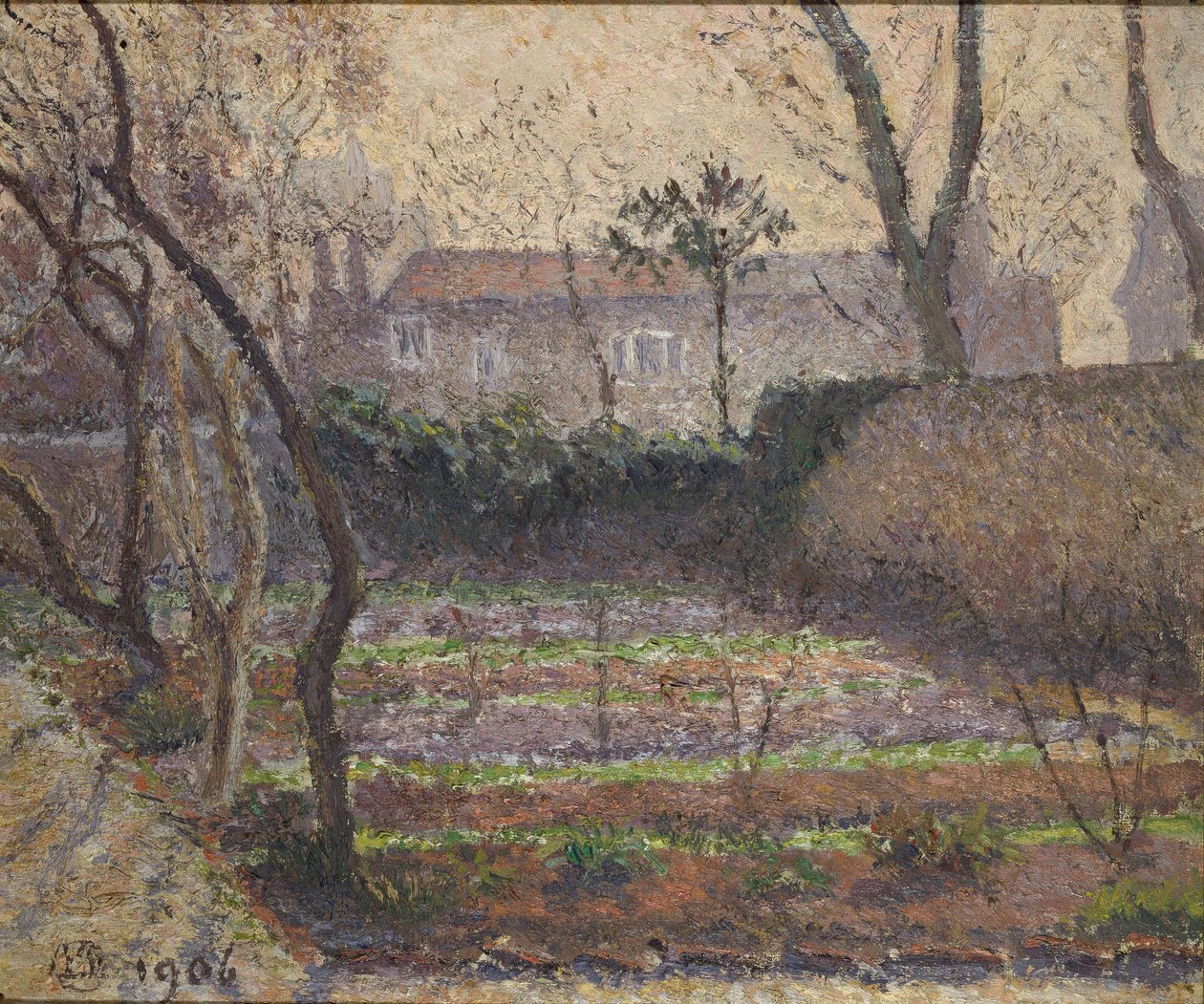 Hoar Frost, Chiswick, 1906 alkotó: Lucien Pissarro
