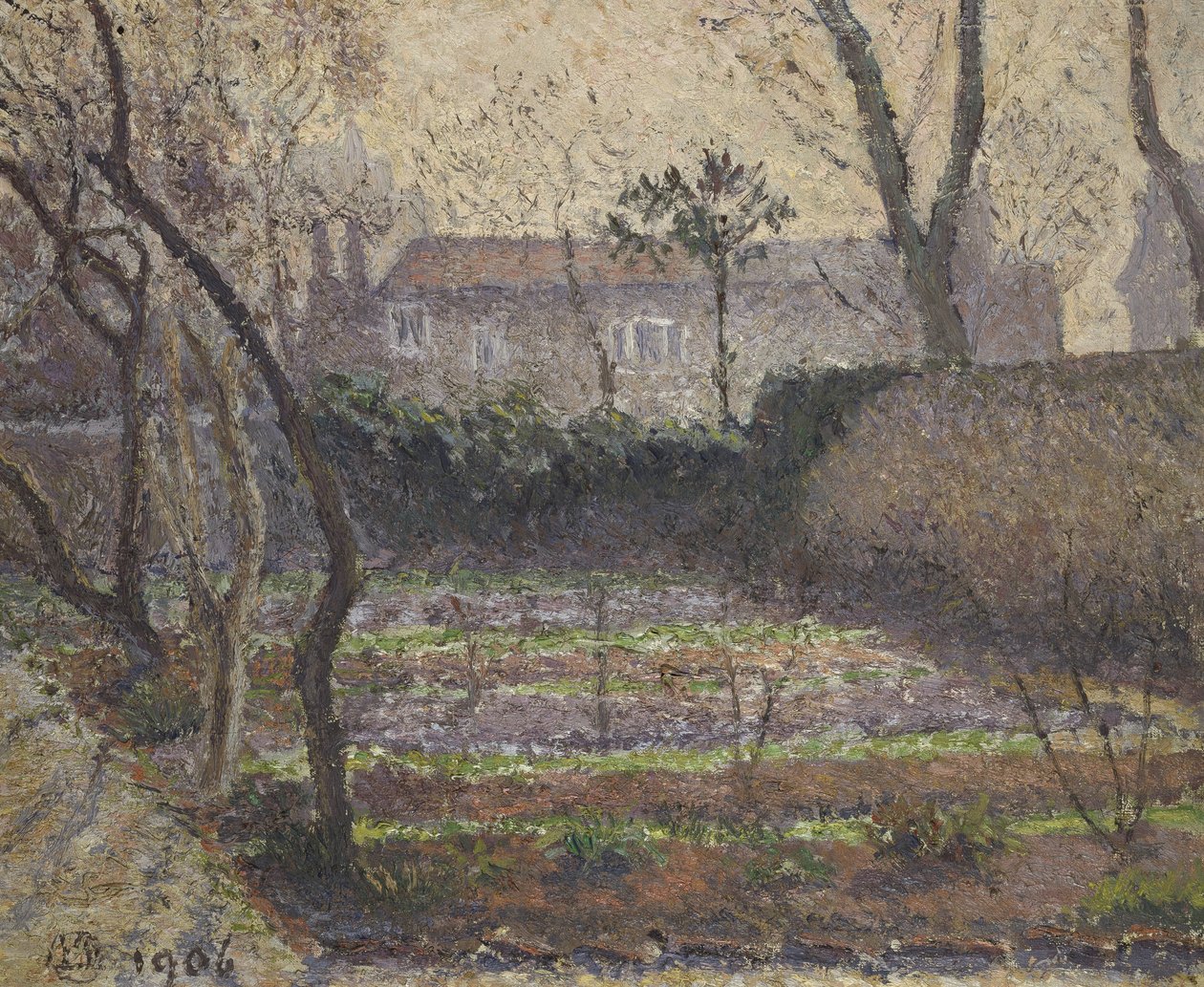 Hoar Frost, Chiswick, 1906 alkotó: Lucien Pissarro