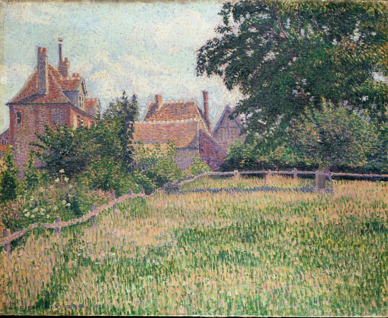 A Siketek Háza, Eragny, 1886 alkotó: Lucien Pissarro
