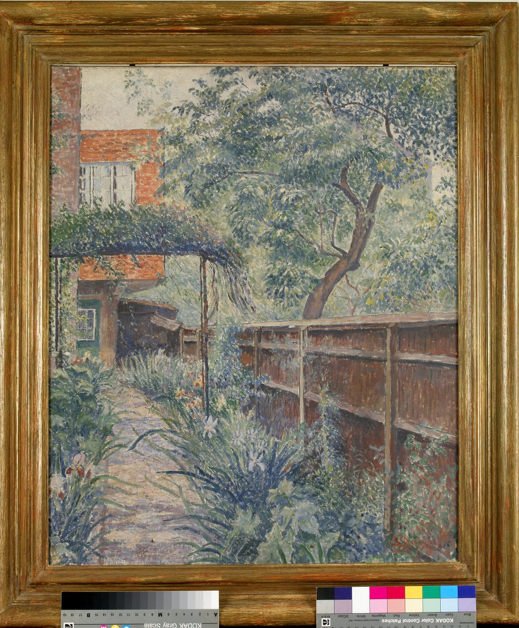 Az én stúdió kertem alkotó: Lucien Pissarro