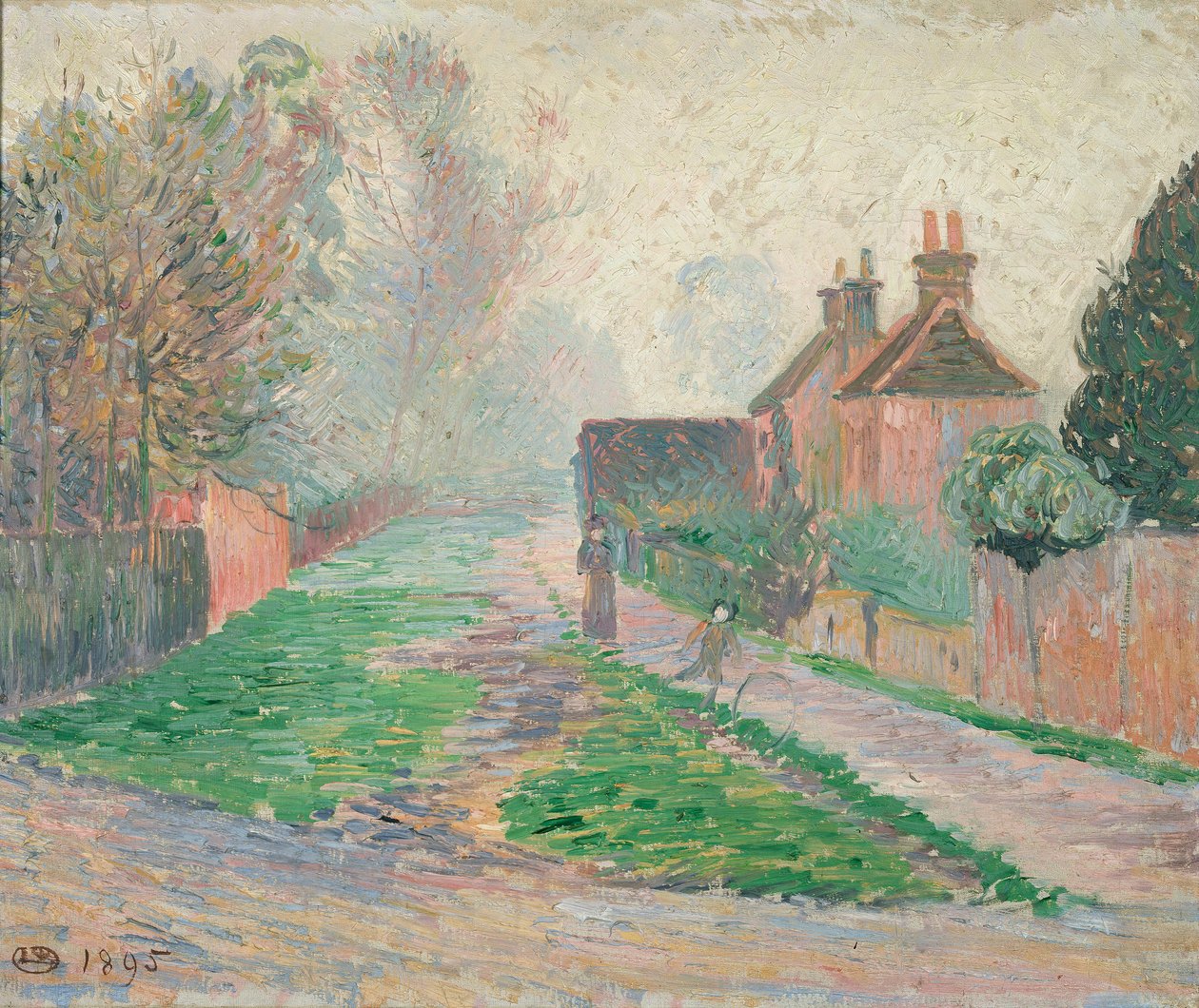 November reggel, Epping, 1895 alkotó: Lucien Pissarro