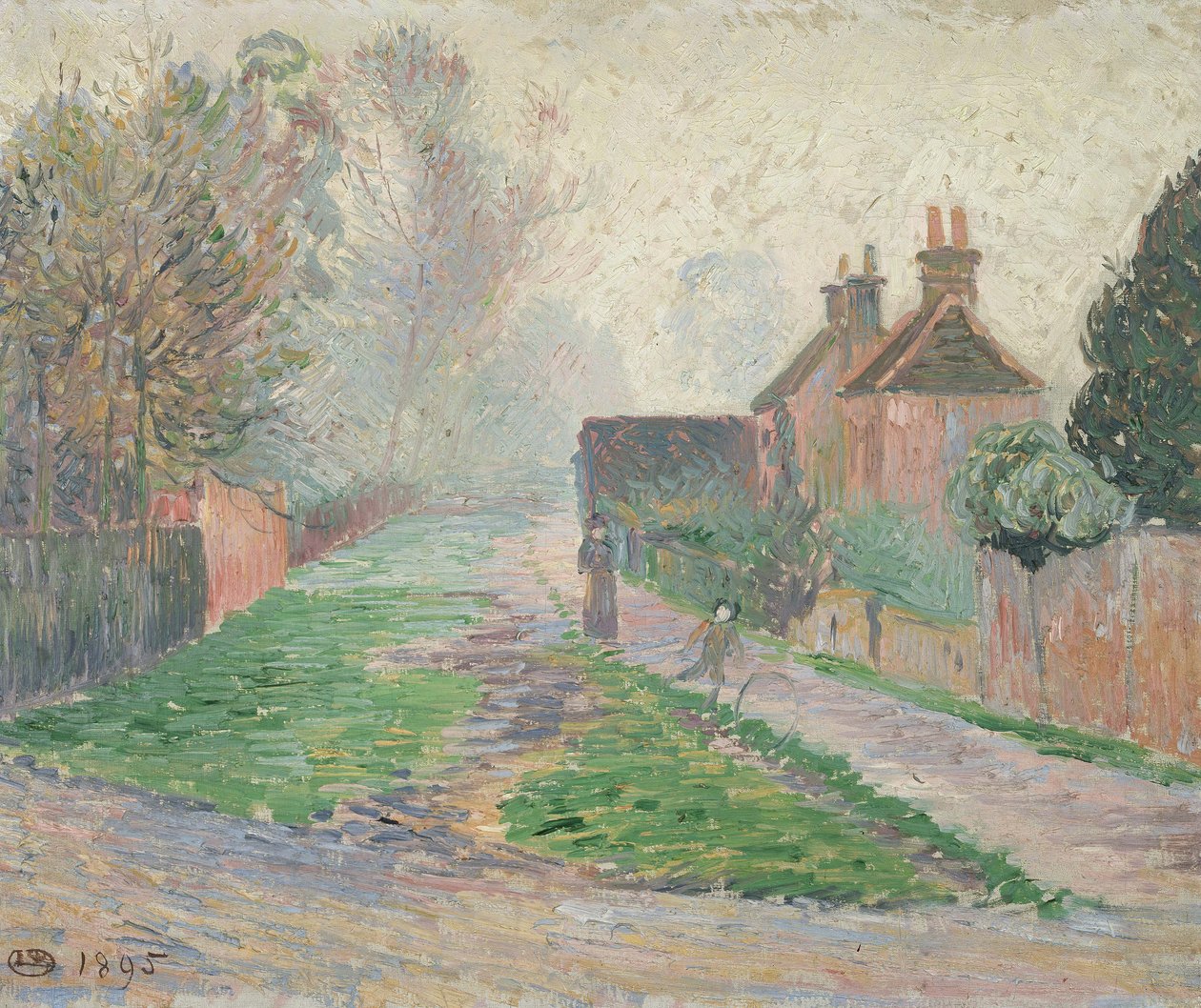 November reggel, Epping, 1895 alkotó: Lucien Pissarro