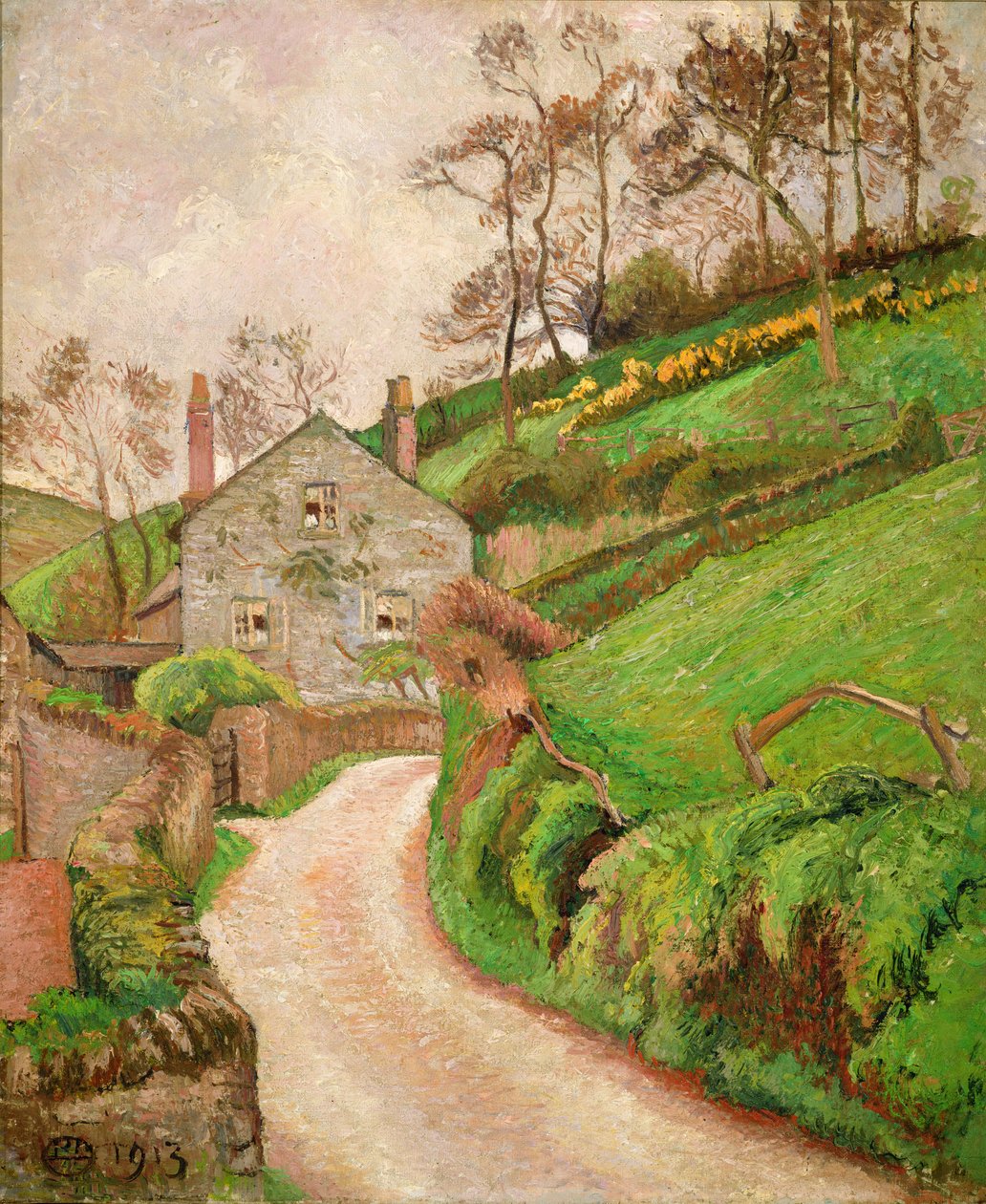 A vadőr háza, vagy a kertész házikója alkotó: Lucien Pissarro
