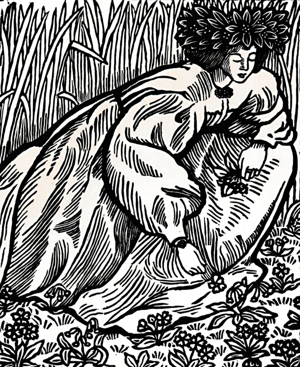 Ronsard versei. Eredeti fametszet, 1902, 1923 alkotó: Lucien Pissarro