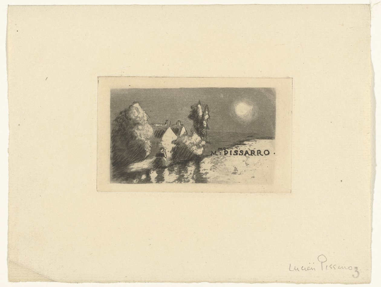 Madame Pissarro névjegykártyája alkotó: Lucien Pissarro