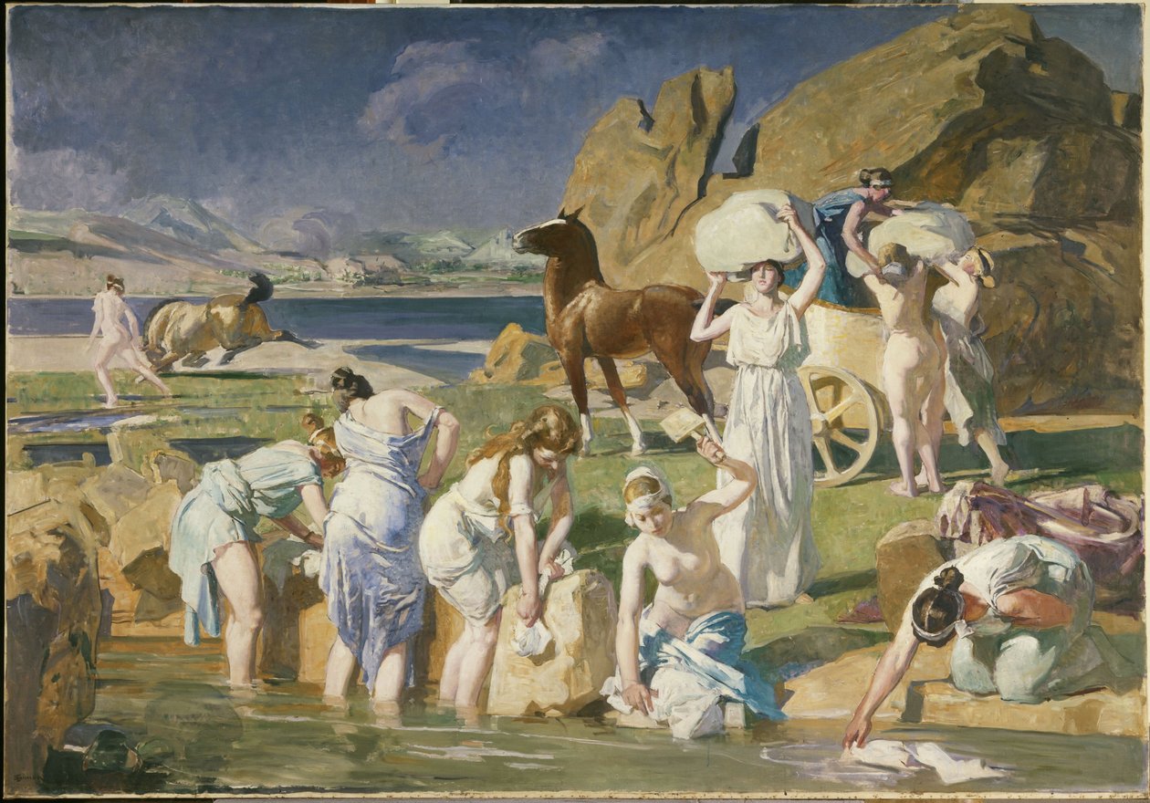 Nauszika, 1915-ben (olaj, vászon) alkotó: Lucien Simon