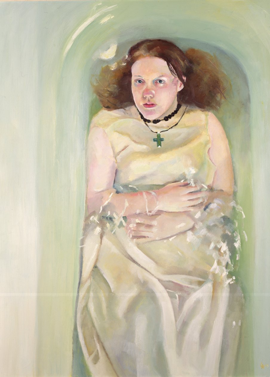 Lány a fürdőben, 2004 (olaj, vászon) alkotó: Lucinda Arundell